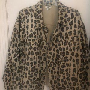 animal print jean jacket